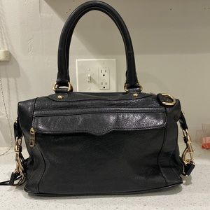 Rebecca Minkoff MAB Satchel.  Black leather.